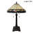 Fine Art Lighting Stained Glass Table Lamp With Vintage Brown Base