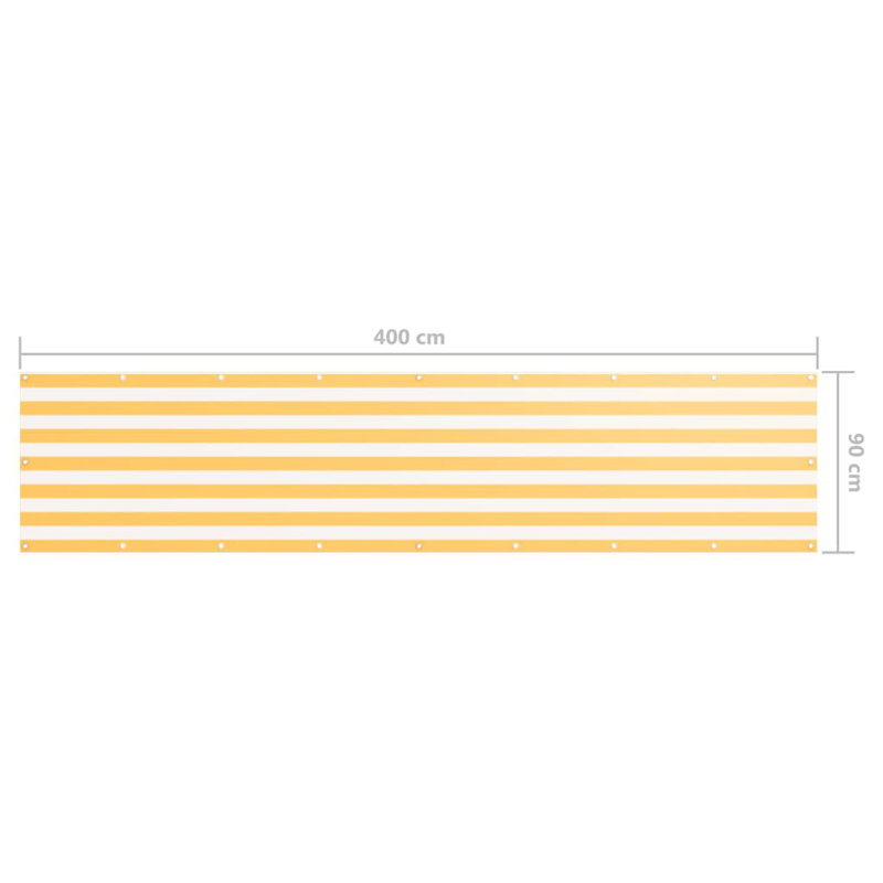 Fomo 0.9m x 4m Rectangular Shade Sail, Yellow