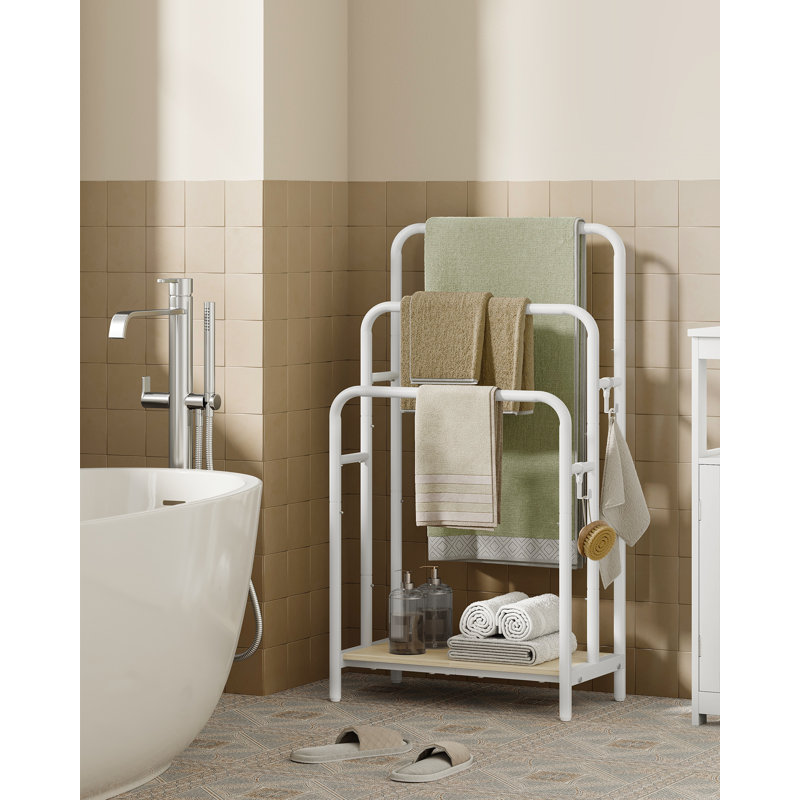 Porte-serviettes debout VASAGLE, blanc