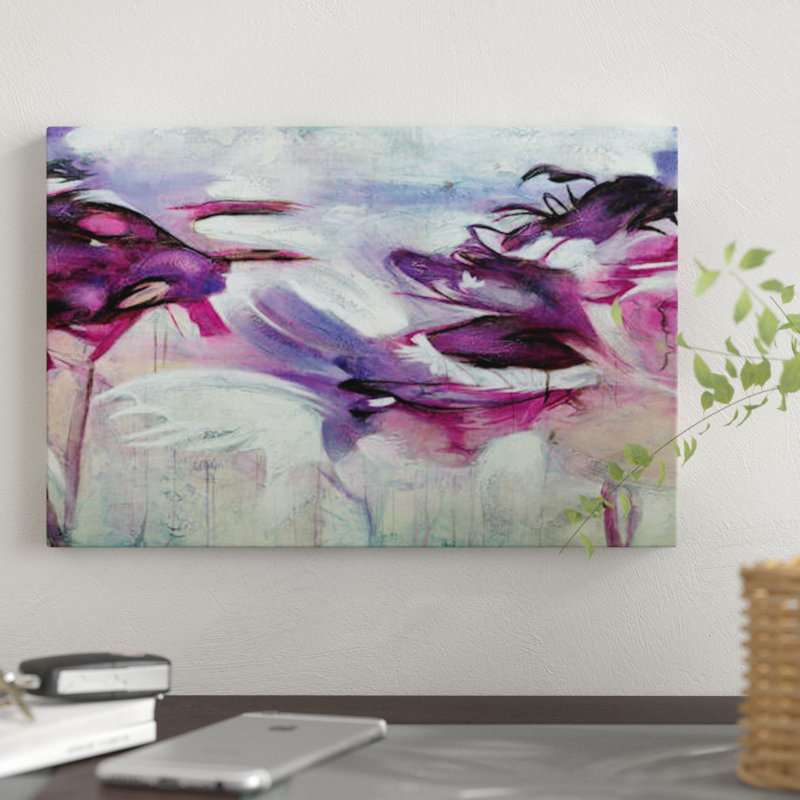 «Jardin Purpura I», impression sur toile, H 12 po x l 18 po x P 1,5 po, Toile tendue