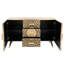 Fevronia 3 Drawer 2 Door Brass Chest