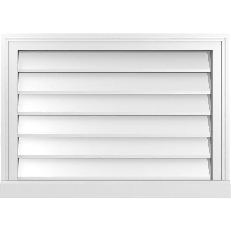 Cadre de seuil Brickmould, brun clair apprêté, H 20 po x l 28 po x P 2 po