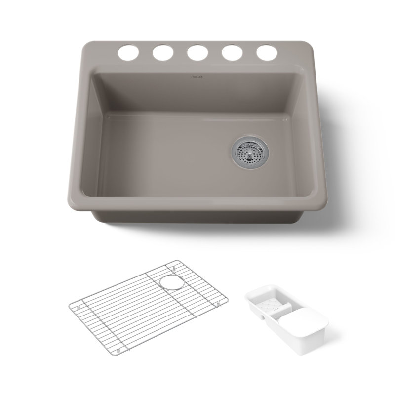 Riverby® 27"L x 22"W Kitchen Sink, Truffle