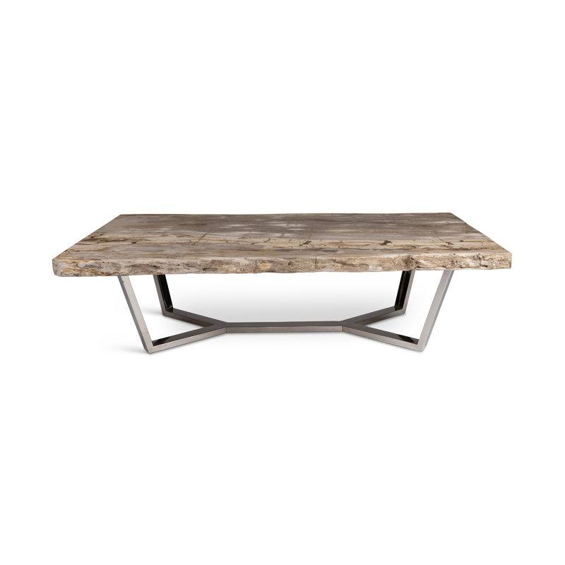 Masso Solid Wood Coffee Table, Natural Light