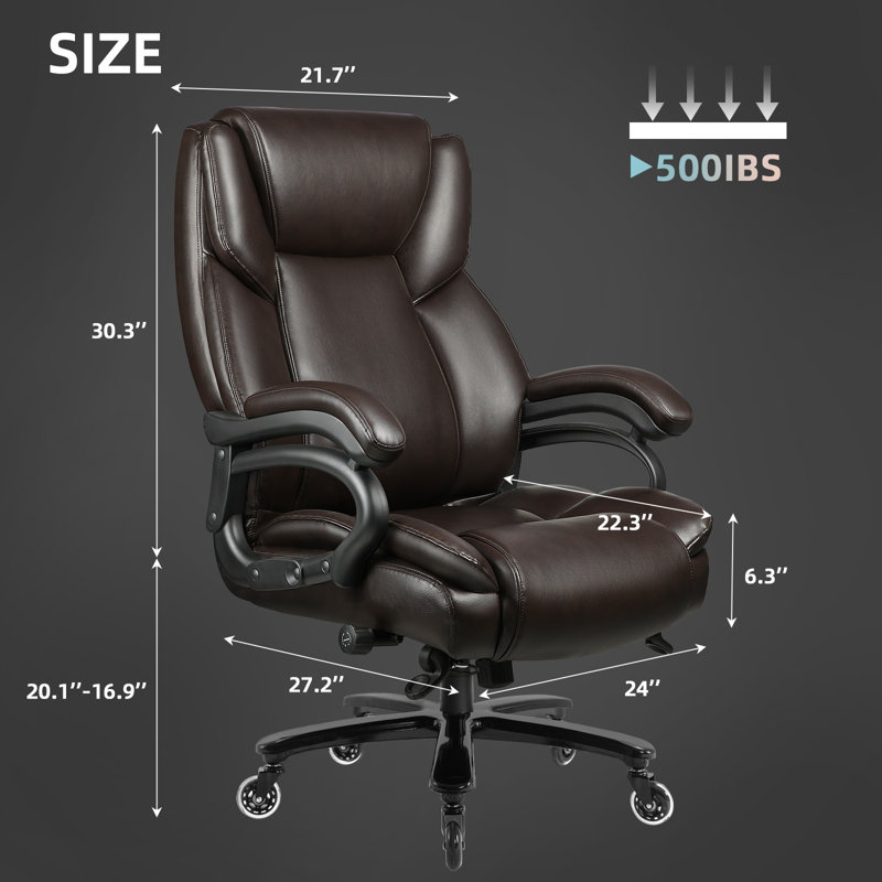 Fauteuil de bureau Carter, Brun