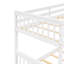 Lit superposé simple blanc avec tiroirs - idéal pour les petits espaces, deux rangements maximisent l'efficacité de la chambre à coucher-2074661256-2074661263