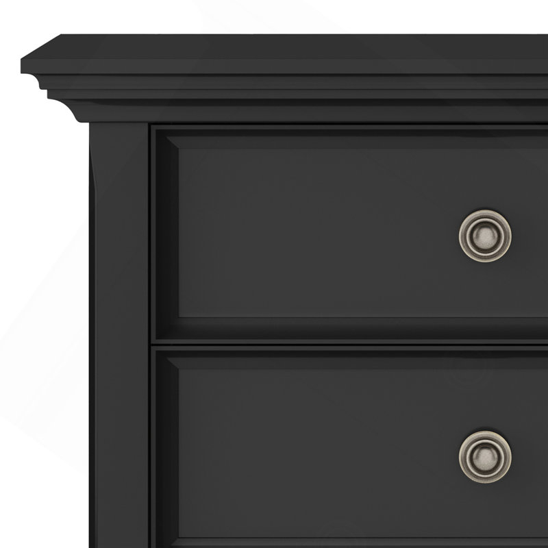 Amherst - Table de chevet - Noir, Noir