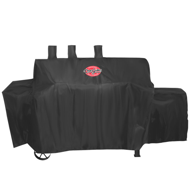 Black Heavy-Duty PVC Grill Cover for Charcoal Grills