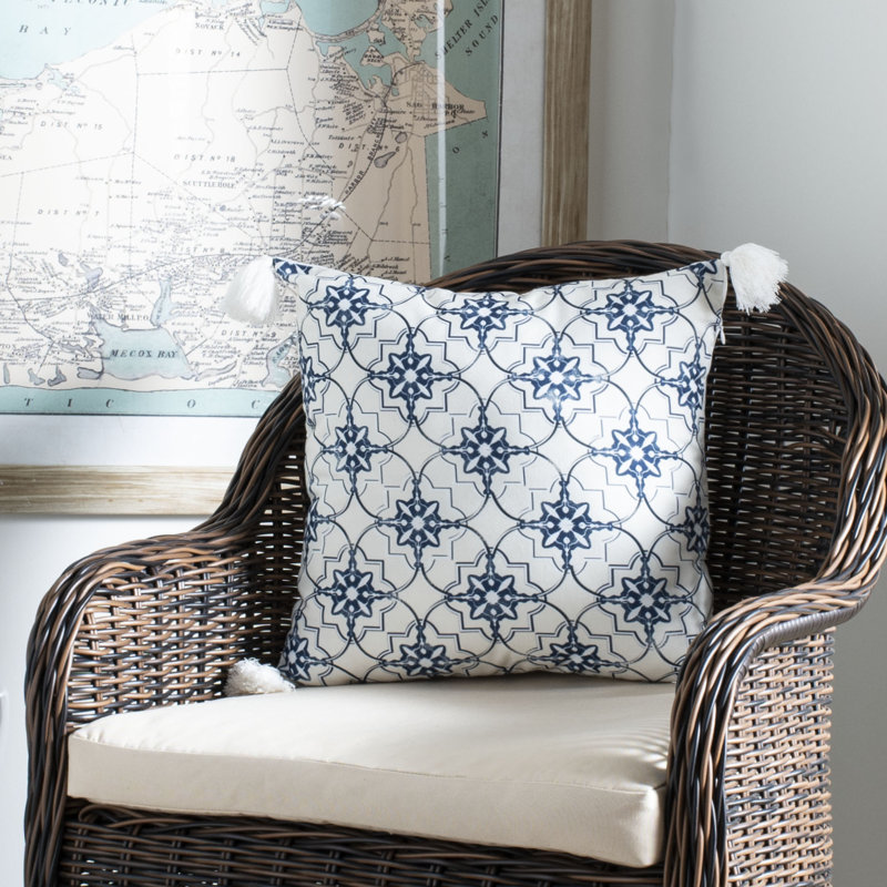 Mariella Tassels Reversible Throw Pillow