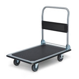 Foldable Platform Truck Push Dolly, Heavy Duty Rolling Cart with 360 Degree Swivel Wheels