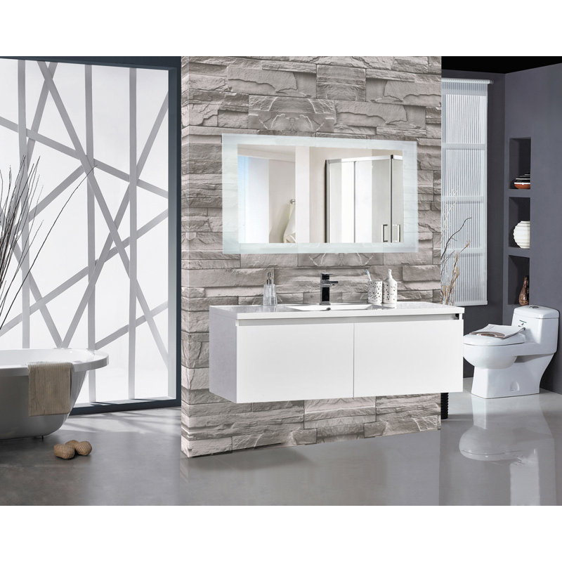 Burrard Glass Wall Mirror, 27" H x 60" W