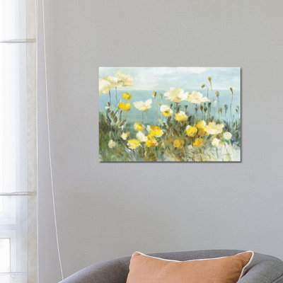 Field Of Poppies Bright by Danhui Nai - Painting on Canvas