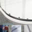 37.5-38" W x 72" H Semi-Frameless Round Shower Enclosure