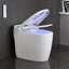 Toilettes intelligentes conformes aux normes ADA avec siège chauffant, bidet intégré, séchoir à air chaud, ouverture automatique du couvercle, télécommande, veilleuse, entraxe de 30,5 cm (12 po).