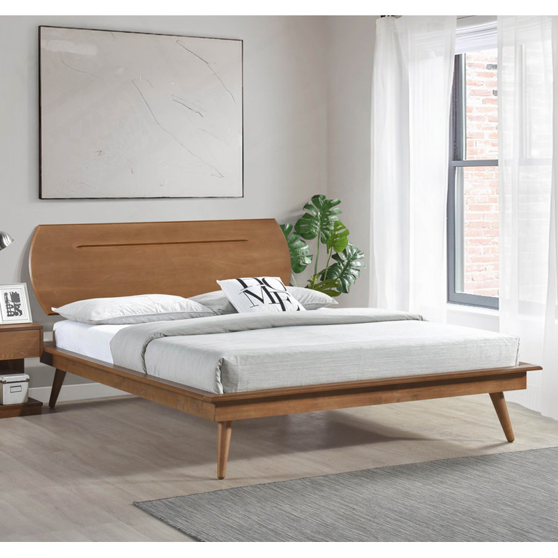 Platform Bed with Oval Headboard, Full