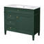Meuble-lavabo 36 po avec lavabo supérieur, meuble-lavabo moderne avec 2 tiroirs et tiroir escamotable, meuble-lavabo simple-630672468-630672464