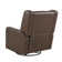 Mandie 37.4" Wide Swivel Rocking Manual Recliner in Faux Leather