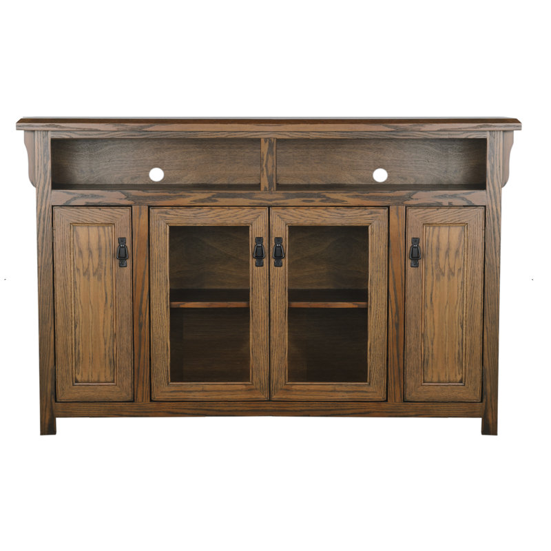 Zyana Unfinished TV Stand for TVs up to 78", Concord Cherry