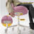  25.1" W Modern Office Chair With Wheels, Adjustable Task Chair Featuring Soft-padded Backrest For Office And Bedroom Use,Pink-419989139-410398006