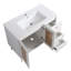 Meuble-lavabo de 36 po en rotin avec lavabo en céramique, rangement spacieux et sécurité anti-surmatelas-116332628