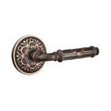 Round Privacy (Bed & Bath) Door Lever with Round Rosette