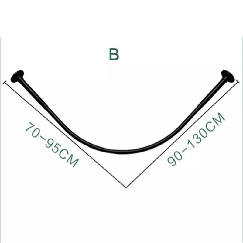 241.3cm L-Shaped Shower Curtain Pole