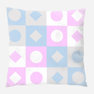 Coussin pastel