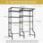 Over Washer And Dryer Storage Shelf With 6 Adjustable Tiers And 2 Hanger Rods, Space Saving Laundry Room Organizer For Drying Rack And Supply Storage-121390155-121390152