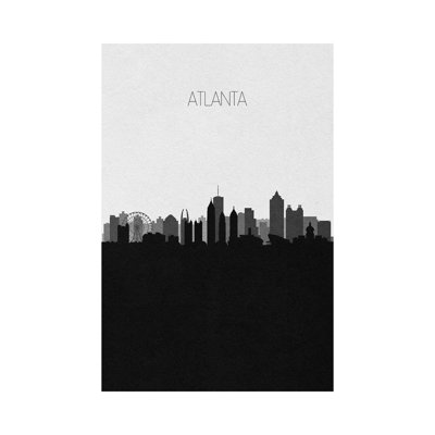 Atlanta Skyline 1 Piece Wrapped Canvas Wall Art