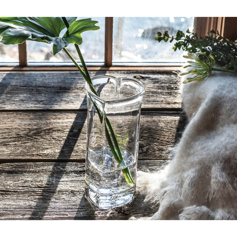 Highgate Heart Vase, 9" H x 4" W x 4" D