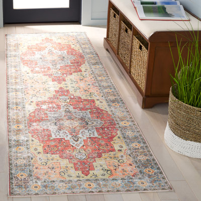 Tapis Arizona 126 rouille / turquoise