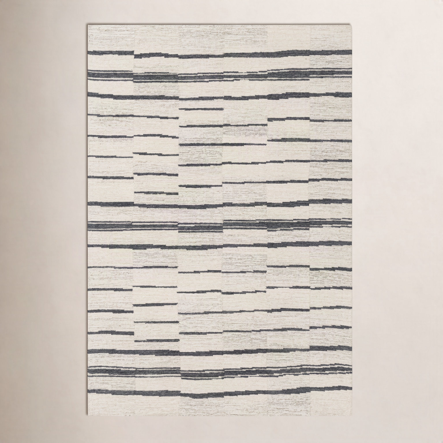 Rune Hand-Tufted Striped Rug, Rectangle 12' x 18'