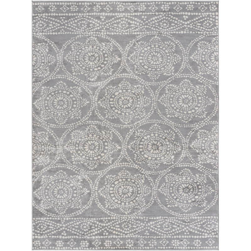 Tapis gris Addilee, Rectangle 7 pi 10 po x 10 pi
