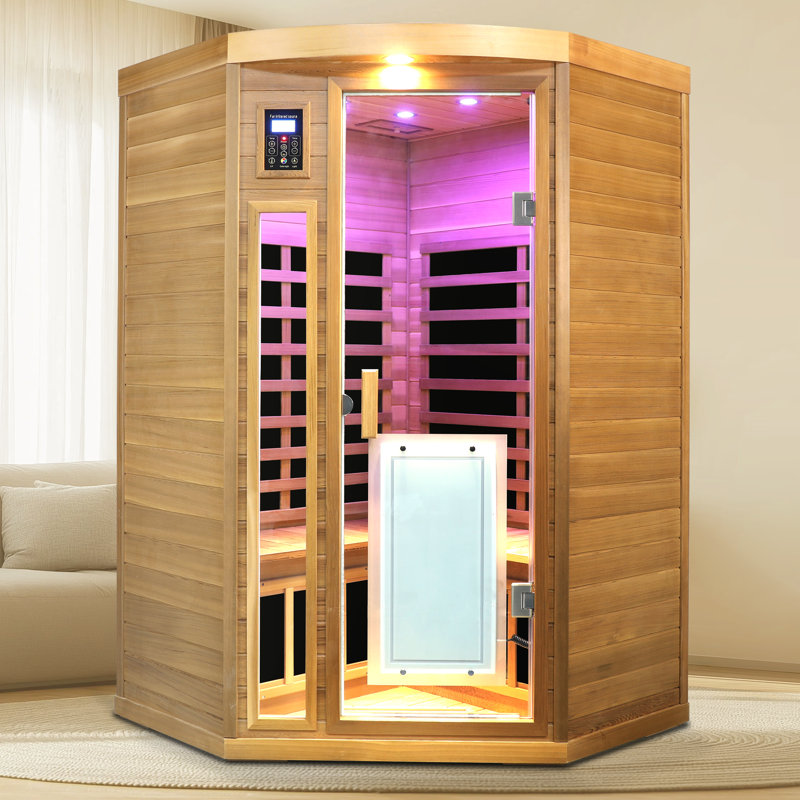 Pentagonal Hemlock Sauna Room Far Infrared Room, Red Cedar
