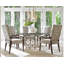 Laurel Canyon Bollinger Round Dining Table with Glass Top-33947664