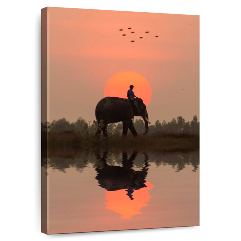 Brampt Elephant Rider, 24" H x 16" W