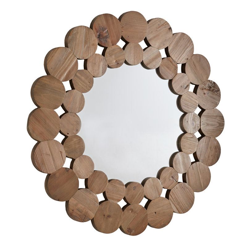 Miroir d'appoint Alikee Farmhouse, 31,5 po x 31,5 po, Naturel