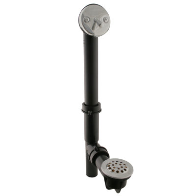 Déverseur de baignoire et couvercle de grille avec bonde et trop-plein