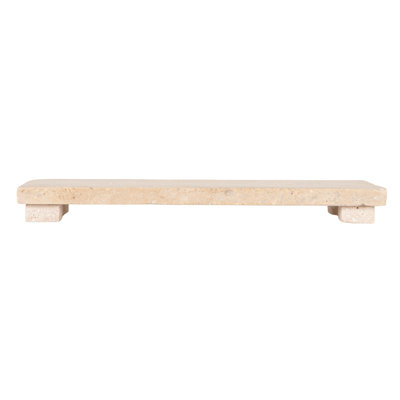 Scandinavian Travertine Footed Charcuterie Board
