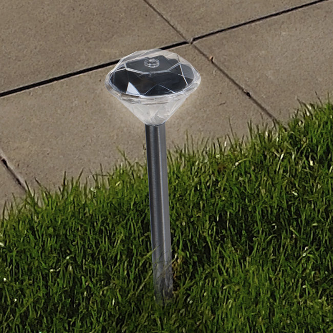 Low Voltage Solar Powered Integrated LED Metal Pathway Light Pack