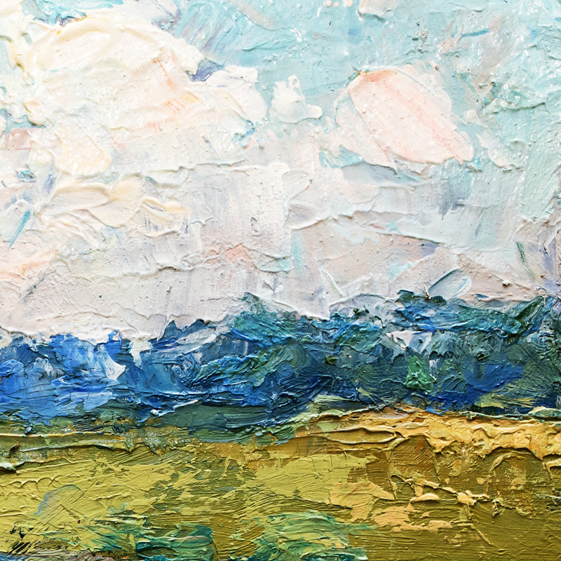 Oil Painting - Wrapped Canvas Print, 30cm H x 30cm W x 3.8cm D