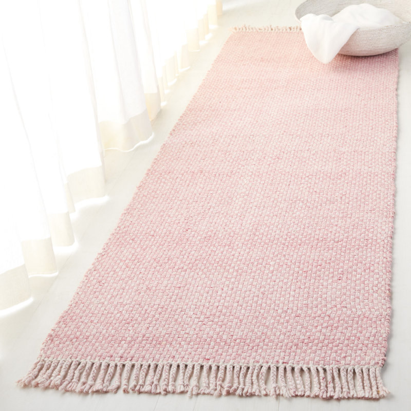 Tapis rose en laine tissé à la main Lauren Ralph Lauren Amalie, Tapis de couloir 2 pi 6 po x 8 pi