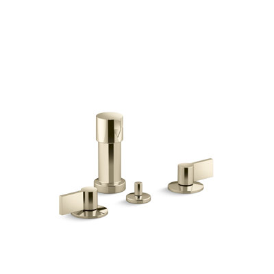 Components Widespread Bidet Faucet With Lever Handles