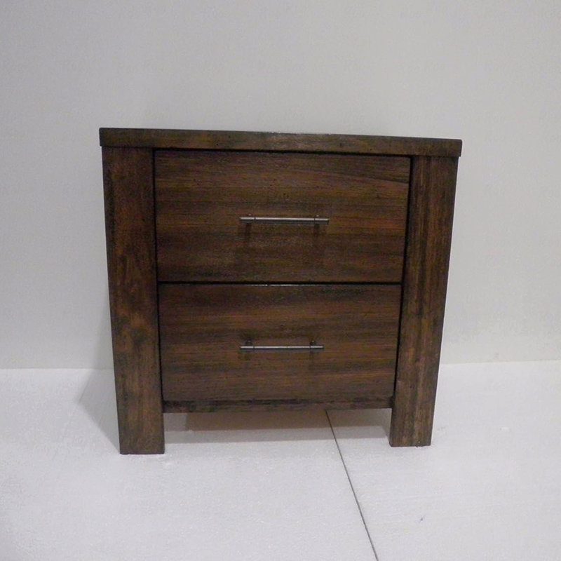 Woodenen Bedroom Nightstand With 2-Drawers