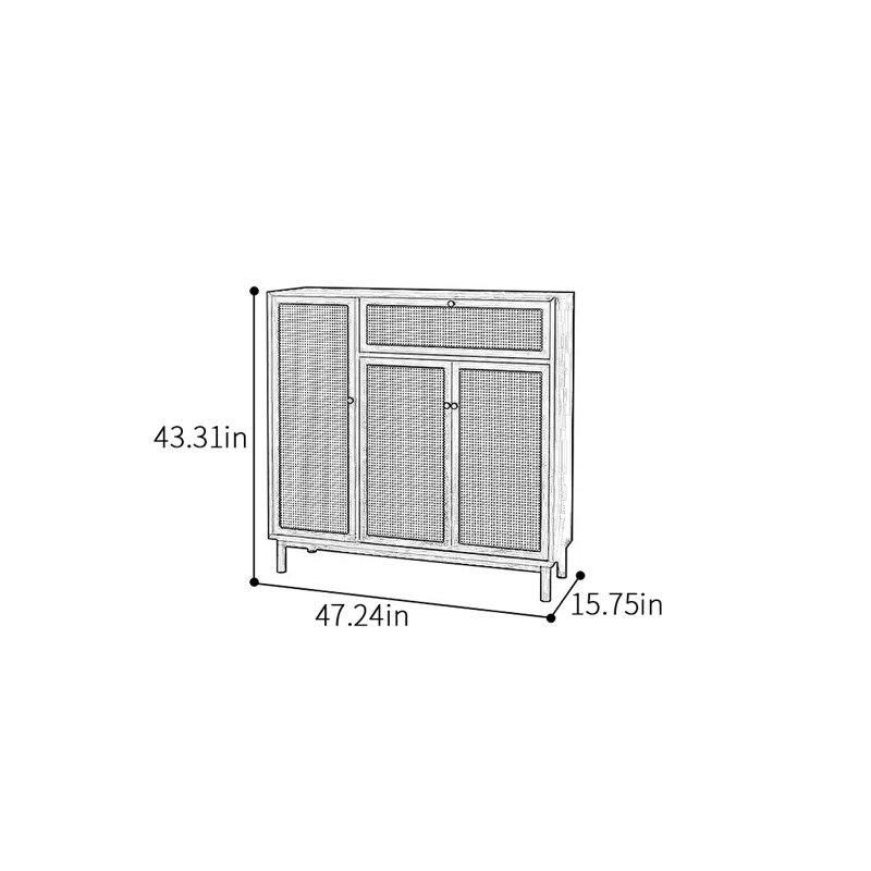 Armoire de rangement pour 22 paires de chaussures, Blanc