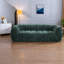 Canapé confortable en chenille, design moderne vert pour les salons