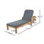 Chaise longue d'extérieur en acacia
