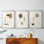 Marbré blanc I - reproduction encadrée sur mesure de qualité supérieure mate - 3 pièces-226773731-226773733