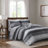 9 Piece Comforter Set with Cotton Bed Sheets,Black-130471810