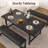 63" Dining Table Set for 4-6, Large Extendable Kitchen Table Set with 2 Upholstered Benches for 6, 3 Piece Rectangle Dining Table Set for 4 for Apartment, Saving Space-1134546654